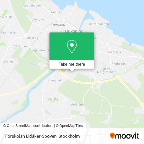 Förskolan Lidåker-Spoven map