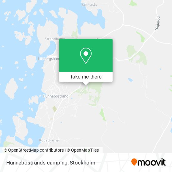 Hunnebostrands camping map
