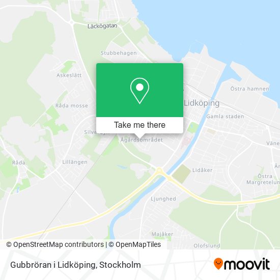 Gubbröran i Lidköping map