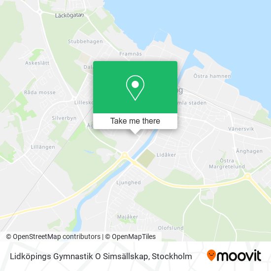 Lidköpings Gymnastik O Simsällskap map