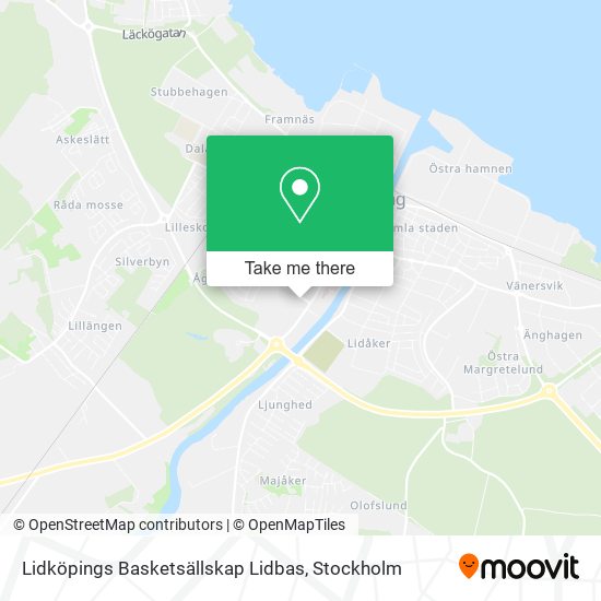 Lidköpings Basketsällskap Lidbas map