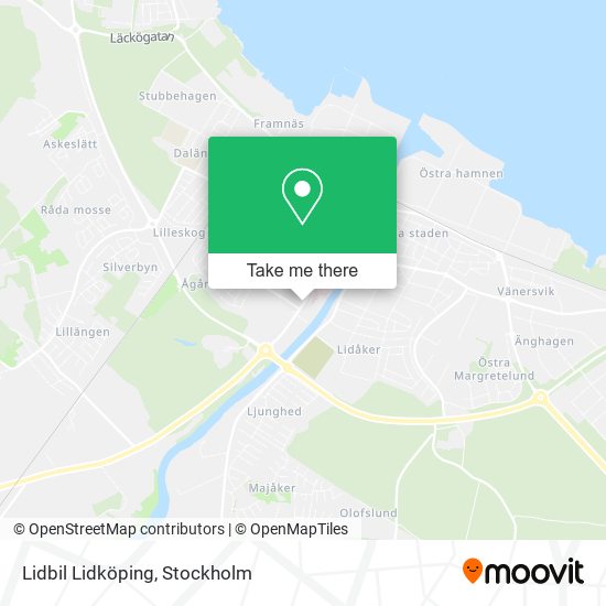 Lidbil Lidköping map