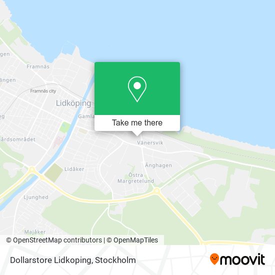 Dollarstore Lidkoping map