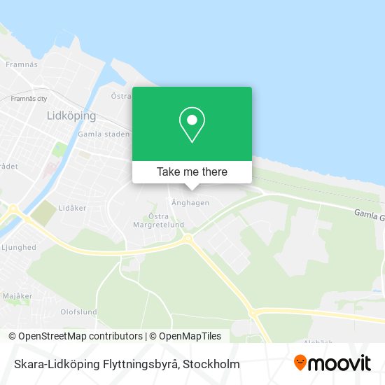 Skara-Lidköping Flyttningsbyrå map