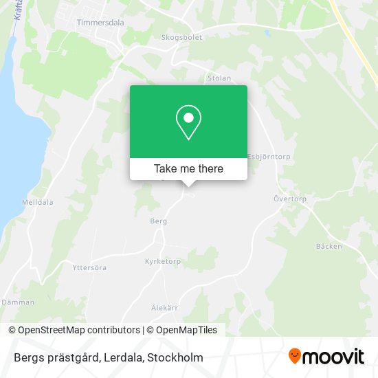 Bergs prästgård, Lerdala map