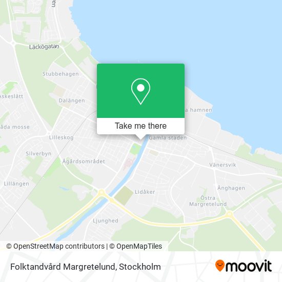 Folktandvård Margretelund map
