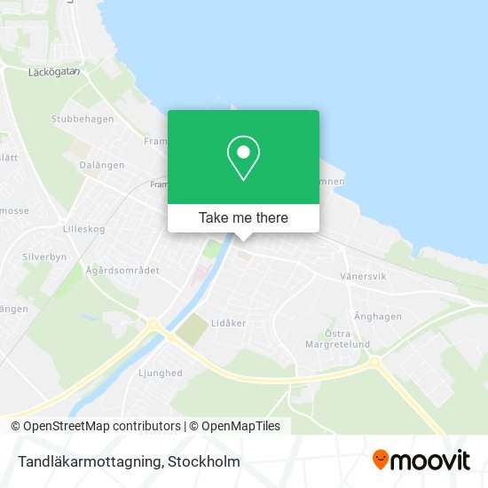 Tandläkarmottagning map