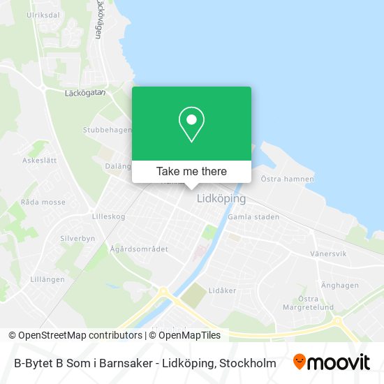 B-Bytet B Som i Barnsaker - Lidköping map