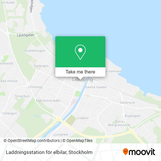 Laddningsstation för elbilar map