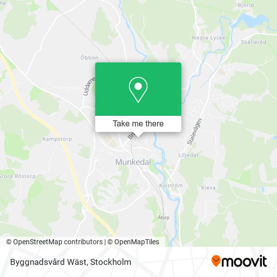 Byggnadsvård Wäst map