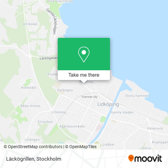 Läckögrillen map