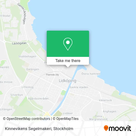 Kinnevikens Segelmakeri map