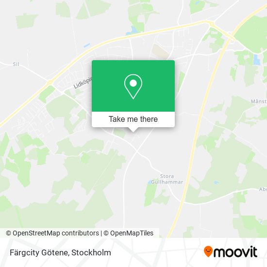 Färgcity Götene map