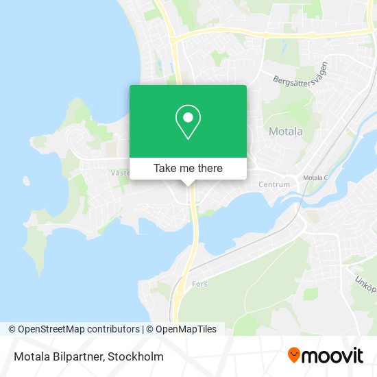 Motala Bilpartner map