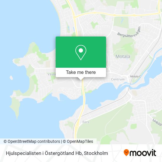 Hjulspecialisten i Östergötland Hb map