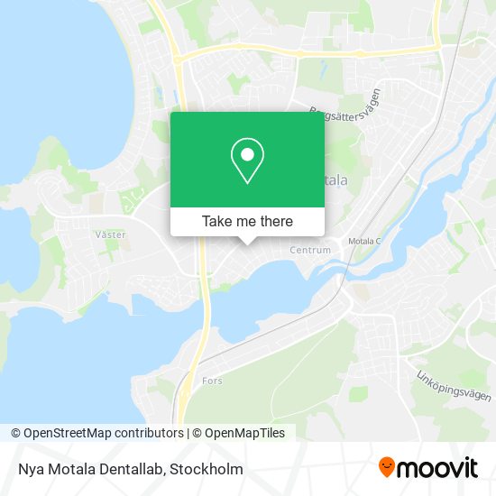 Nya Motala Dentallab map