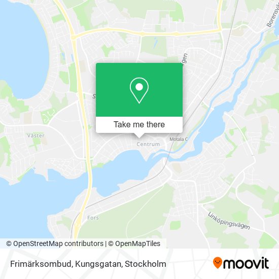 Frimärksombud, Kungsgatan map