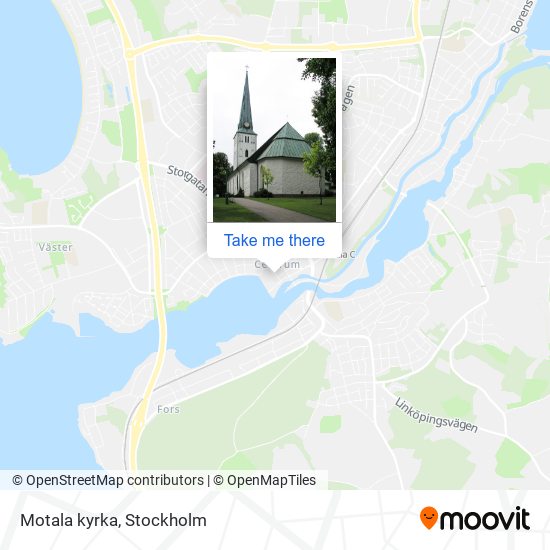 Motala kyrka map