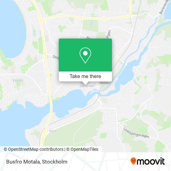 Busfro Motala map