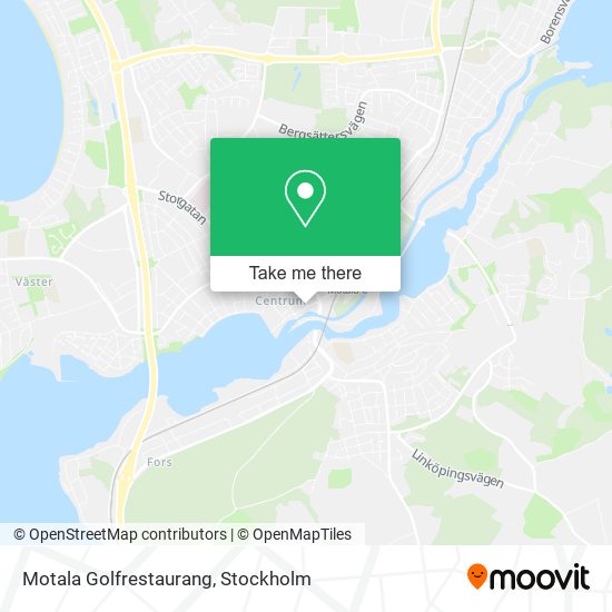 Motala Golfrestaurang map