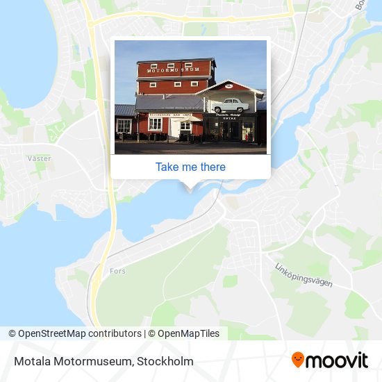 Motala Motormuseum map