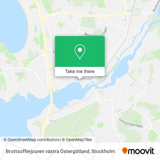 Brottsofferjouren västra Östergötland map