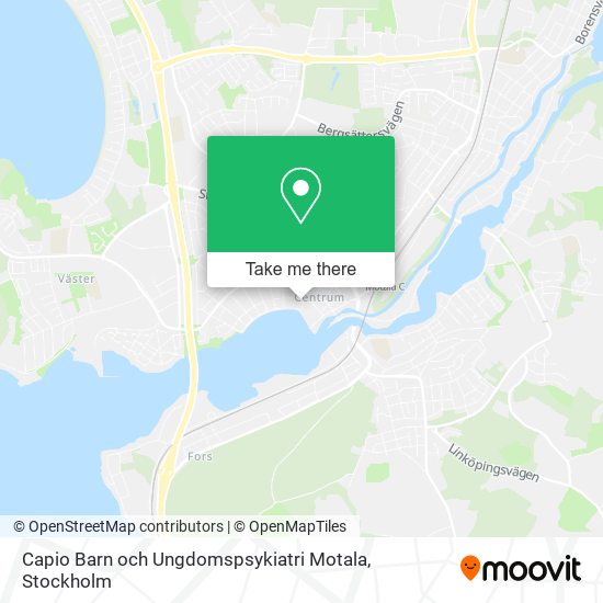 Capio Barn och Ungdomspsykiatri Motala map