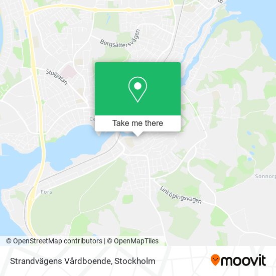 Strandvägens Vårdboende map