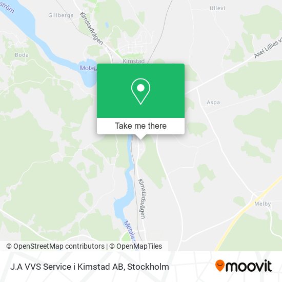 J.A VVS Service i Kimstad AB map