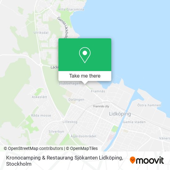 Kronocamping & Restaurang Sjökanten Lidköping map