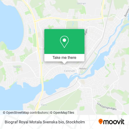 Biograf Royal Motala Svenska bio map