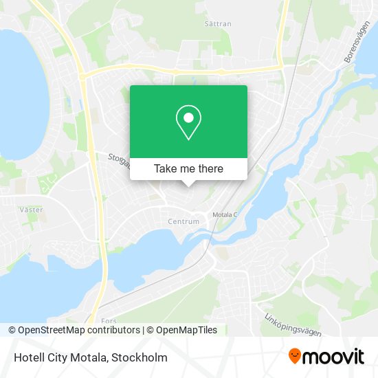 Hotell City Motala map