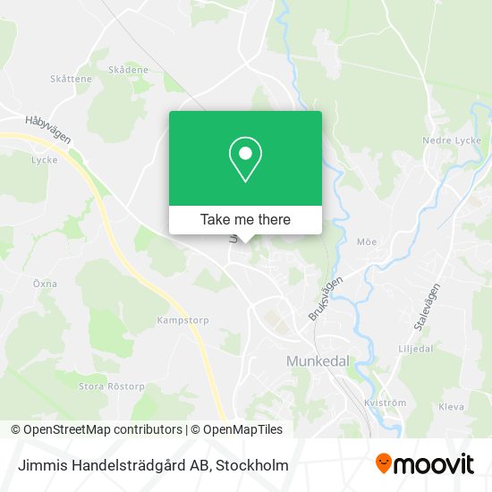 Jimmis Handelsträdgård AB map