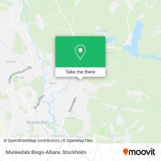 Munkedals Bingo-Allians map