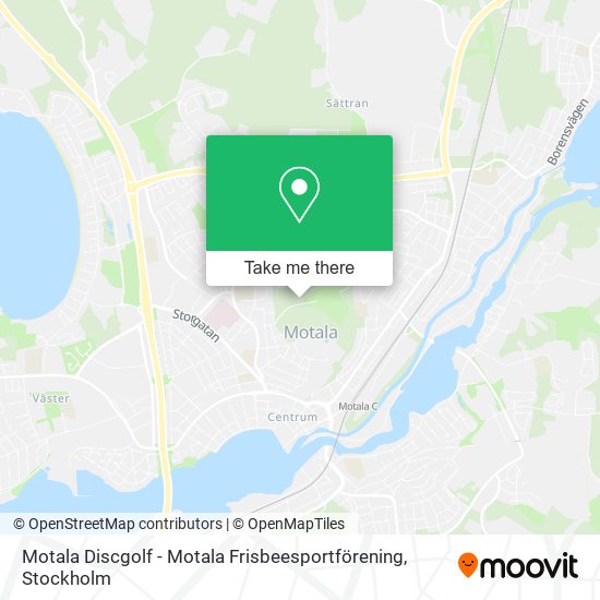 Motala Discgolf - Motala Frisbeesportförening map