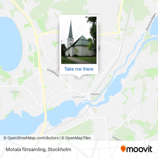 Motala församling map