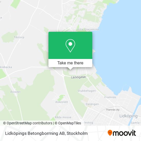 Lidköpings Betongborrning AB map