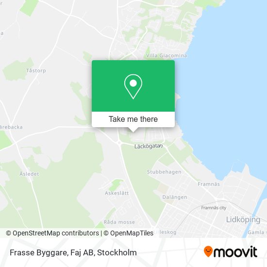 Frasse Byggare, Faj AB map