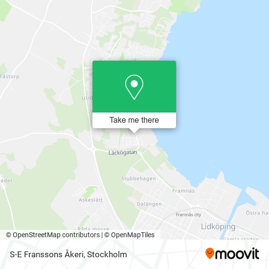 S-E Franssons Åkeri map