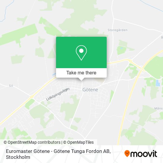 Euromaster Götene - Götene Tunga Fordon AB map