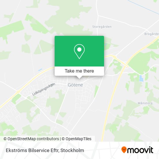 Ekströms Bilservice Eftr map