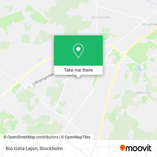 Bio Göta Lejon map