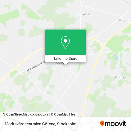 Mödravårdcentralen Götene map