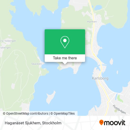 Haganäset Sjukhem map