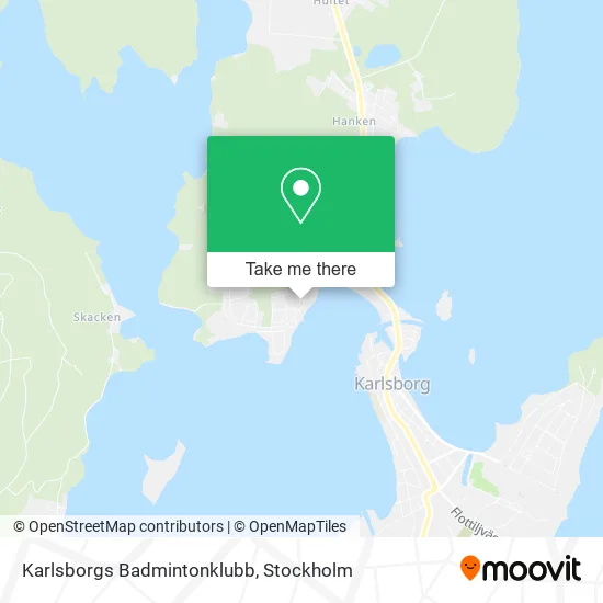 Karlsborgs Badmintonklubb map