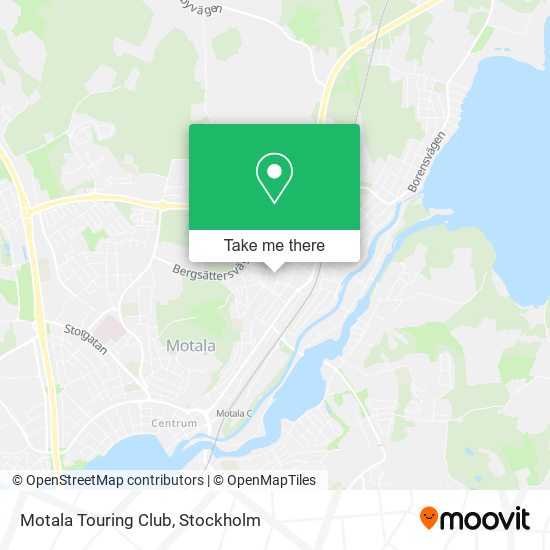 Motala Touring Club map