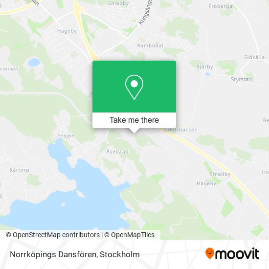 Norrköpings Dansfören map