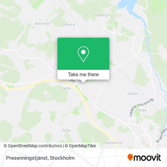 Presenningstjänst map