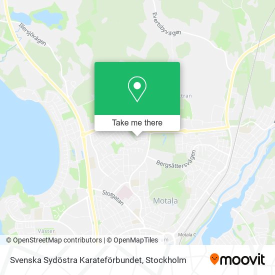 Svenska Sydöstra Karateförbundet map