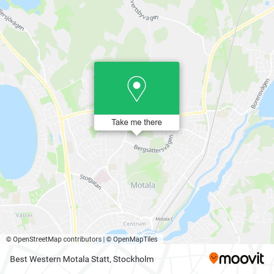 Best Western Motala Statt map